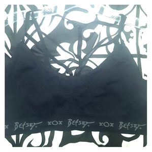 Betsey Johnson strappy sports bra